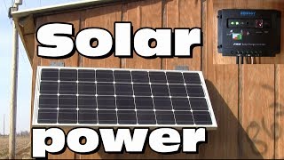 Solar power a small starter setup [upl. by Naleag]