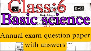 SIXTH STANDARD BASIC SCIENCE PREVIOUS YEAR QUESTION AND ANSWERS English Medium [upl. by Nnadroj567]