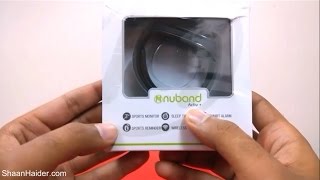 NuBand Activ Fitness Tracker  Unboxing and First Impressions [upl. by Emmott358]