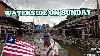 THIS IS HOW WATERSIDE MARKET LOOKS ON SUNDAY IN MONROVIA [upl. by Adnole]