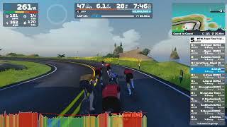 Zwift WTRL Team Time Trial Frappe 21112024 Coast to Coast [upl. by Einahpit]