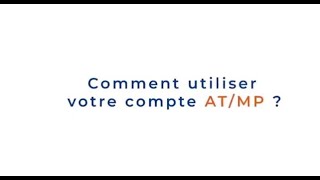 Comment utiliser mon compte ATMP [upl. by Vina675]