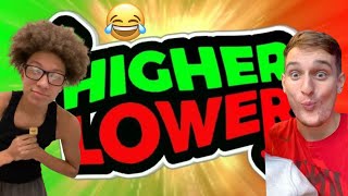 Higher Or Lower Game with FORFEITS Higher or Lower YouTube Edition [upl. by Phyllys]