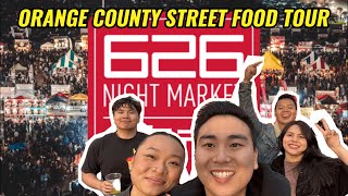 WHAT TO EAT AT THE ORANGE COUNTY 626 NIGHT MARKET 2024 MUSUBI D CAKES LEMONADE HONEY CONES [upl. by Larochelle]