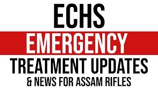 ECHS emergency treatment updates [upl. by Ahsienot]