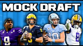 NFL Mock Draft With Trades  QampA At End Of Mock [upl. by Sivie]