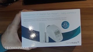 Unboxing  Homematic IP  Starter Set Heizen [upl. by Eiramassenav]