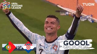 ¡EL GOL 900 ¡GOOL de CRISTIANO RONALDO  Portugal 20 Croacia  UEFA Nations League 2024  TUDN [upl. by Hatnamas]