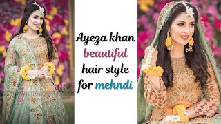 Ayezakhan Inspired hairstyle for mehndi function by kk design [upl. by Harpp]