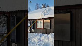 how to remove snow from roof [upl. by Nitsirt]