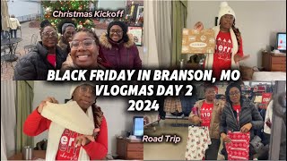 Christmas Kickoff Black Friday In Branson  Missouri Vlogmas Day 2 2024  The Paige Blair [upl. by Olnek]