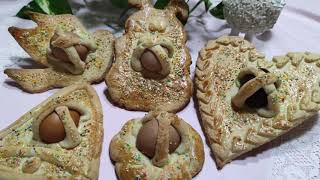 Cuddura palomba puddrica dolce antico salentino pasquale  ancient traditional Easter recipe [upl. by Nazar]