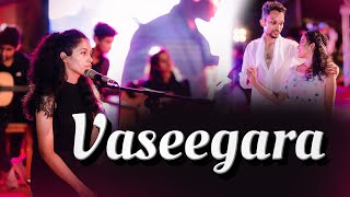 Vaseegara  Cover by Malshani Rathnasuriya and Adithya Bandara [upl. by Analim]