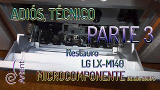 Cambio de mecanismo a casetera de microcomponente LG sacado de la basura ADIÓS TÉCNICO ELECTRÓNICO [upl. by Garnes]