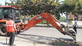 Tata Hitachi Shinrai Prime 2024 JCB video ll Rohini sector 14 backhoe loader ll bulldozer working [upl. by Imojean920]