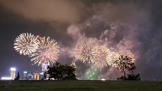 Fireworks during National Day HongkongChina  October 12024 [upl. by Orel]