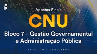 Apostas Finais CNU – Bloco 7 Administração de Recursos Materiais e Patrimoniais [upl. by Eelahs]