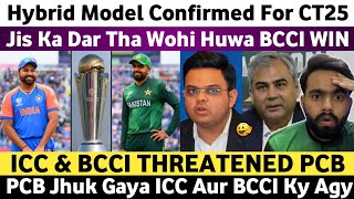 Big News 🛑 Hybrid Model Confirmed For CT25  ICC Threatened PCB  Big Update on Champions Trophy [upl. by Frannie]