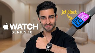 Apple Watch Series 10 Jet Black Unboxing  First Impressions ⌚️✨ [upl. by Weaver]