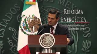 Presidente Peña Nieto presentó la Iniciativa de Reforma Energética [upl. by Dael]