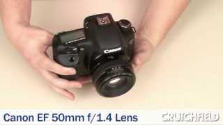 Canon EF 50mm f14 USM Lens for Canon EOS DSLR Cameras  Crutchfield Video [upl. by Margeaux]