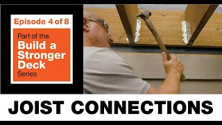 Build a Stronger Deck Joist Connections [upl. by Leterg]