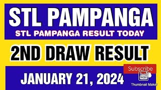 STL PAMPANGA RESULT TODAY 2ND DRAW JANUARY 21 2024 4PM [upl. by Lenad336]