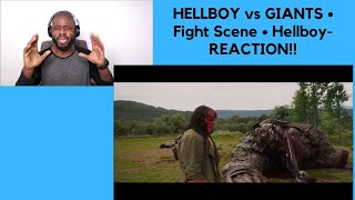 HELLBOY vs GIANTS • Fight Scene • REACTION [upl. by Howie]