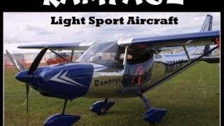 Light Sport Aircraft  Rampage all metal high wing lightsport aircraft [upl. by Aehc]