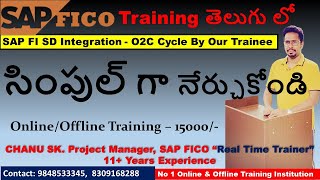 SAP FI SD Integration  O2C Cycle SAP Tutorials for Beginners In Telugu  SAP Course In Telugu [upl. by Aneral]