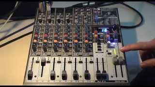 How to use a Behringer 1204FX mixer for live sound reinforcement [upl. by Ahsitruc]