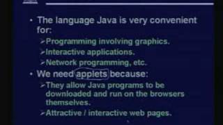 Lecture 28 Java Applets PartI [upl. by Oznofla]