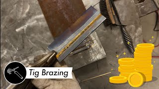 How to Tig weld  braze with silicon and aluminum bronze 🤑 [upl. by Suhsoj189]