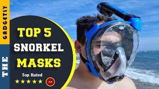 ✅ Top 5 Best Full Face Snorkel Mask For Diving 2022 Tested amp Reviewed [upl. by Huskamp]