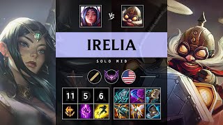 Irelia Mid vs Corki Godlike  NA Master Patch 1422 [upl. by Chaffin]