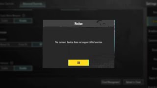 The current device does not support this function l pubg gyroscope not working problem fixed 29 [upl. by Nedyrb]