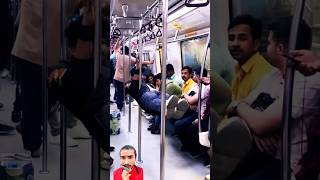 Step boy metro funny train prank travel punjabi music explore punjabisong song viralvideo [upl. by Noivax]