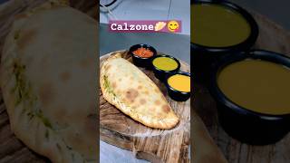 Calzone recipe🤤easy calzone recipe🥟PanzerottiFoodieonlyshortscalzoneyoutubeshorts [upl. by Thorstein]