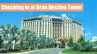 Checking in at Disneys Gran Destino Tower [upl. by Dnalro]