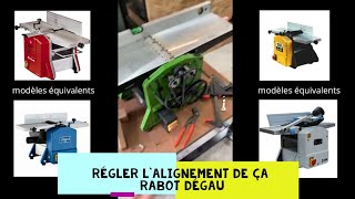 régler tables rabot dégau [upl. by Aneev]