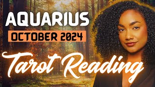 Aquarius October 2024  Rebirth amp New Beginnings Changes Are Happening Aquarius Tarot Reading [upl. by Martinelli]