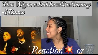 Tion Wayne x Dutchavelli x Stormzy  I Dunno New York Girl reaction [upl. by Elad]