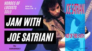 Jam with Joe Satriani quotHordes Of Locustsquot BPM 94  Bass F amp E guitar backing track jamwith fusion [upl. by Asert853]