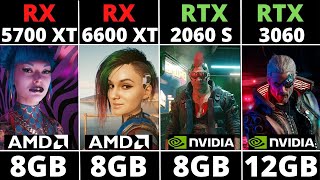 RX 5700 XT VS RX 6600 XT VS RTX 2060 SUPER VS RTX 3060  1440p [upl. by Schoenburg]