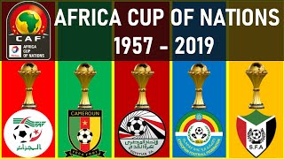 031 AFRICA CUP OF NATIONS • ALL WINNERS 1957  2019 • AFCON WINNERS LIST [upl. by Obara]