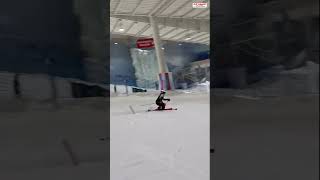 Amelia Røer Amundsen 🇳🇴  slalom training during APC Performance Camp at Snø indoor ski sheskis [upl. by Jenilee]