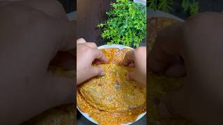 🌿🌮High Protein Breakfast Recipe  Healthy Breakfast Recipe  Besan Ka Chilla shorts viralvideo [upl. by Orodoet]