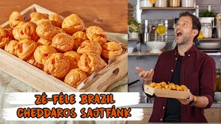 Zéféle brazil 🧀CHEDDAROS🧀 sajtfánk 🔥😎 [upl. by Ednalrym]