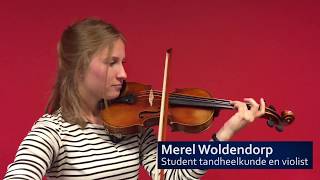 Student tandheelkunde en violist Merel Woldendorp [upl. by Edin758]