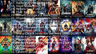 Como assistir os filmes da Marvel em ordem – ordem cronológica [upl. by Sudnor374]